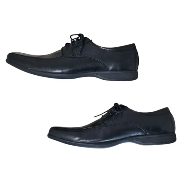 Asher Green Black Leather Oxfords Size 13
