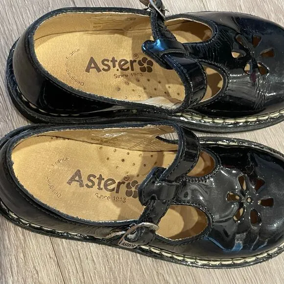 Aster Kids Shoes Size 10 Toddler Mary Jane Dingo Leather Buckle Wedding Easter