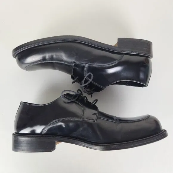 Nettleton Shoes Mens 11 Black Patent Leather Oxford Made In Spain Career Formal