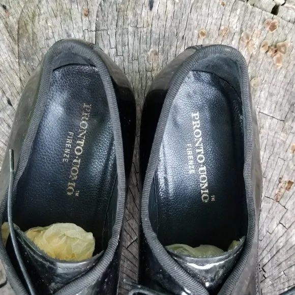 Pronto Uomo Firenze Dress Shoes Formal Tux Black