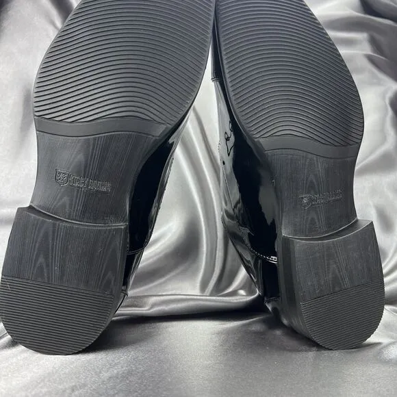 Stacy Adams Mens 9 Wide Gala Tuxedo Shoes Black Patent Leather 24998-004 Wedding